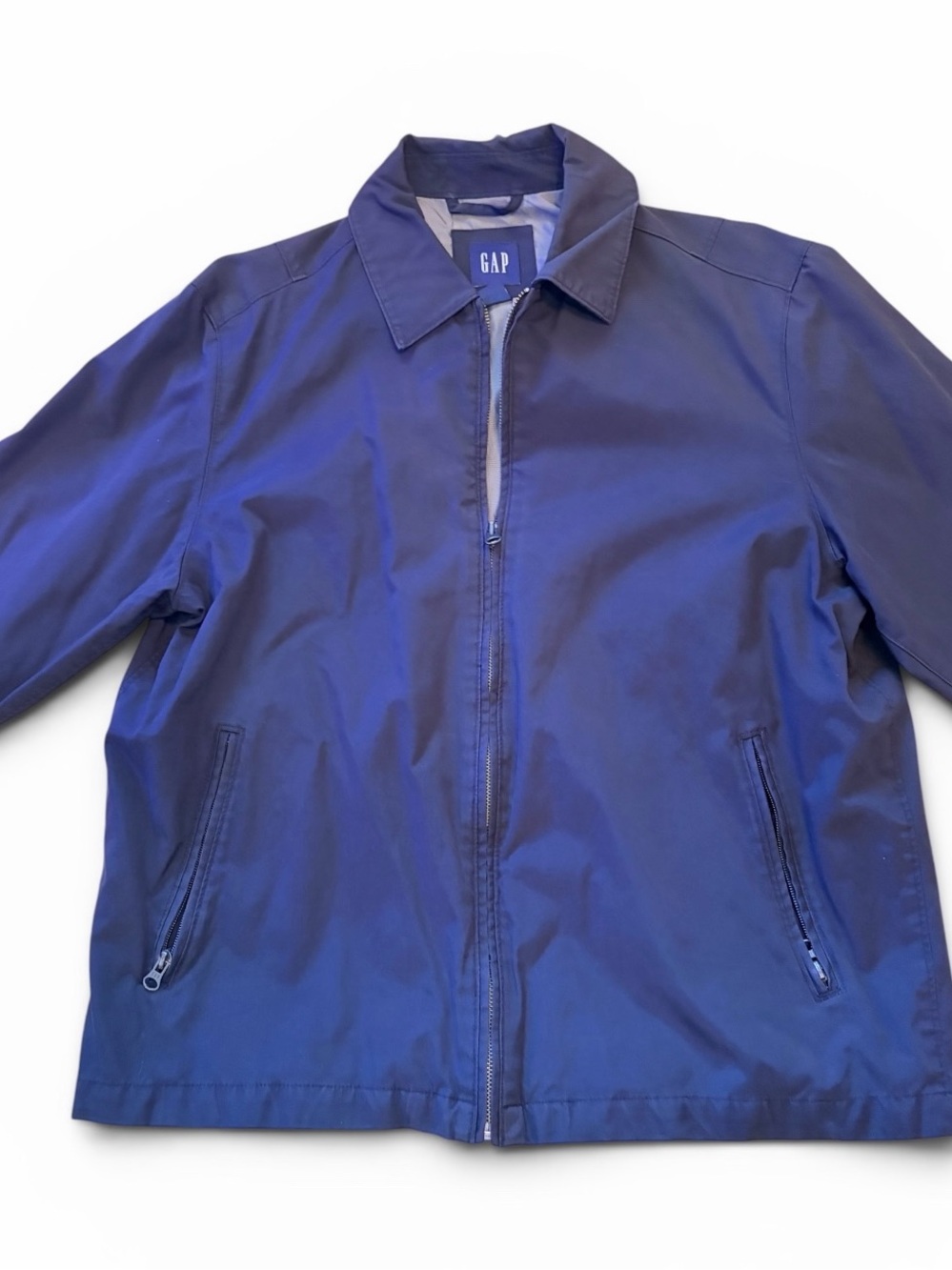 GAP Men's Deep Navy Zip-Up Lightweight Jacket